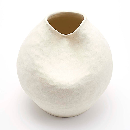 Claudette Vase Blanc