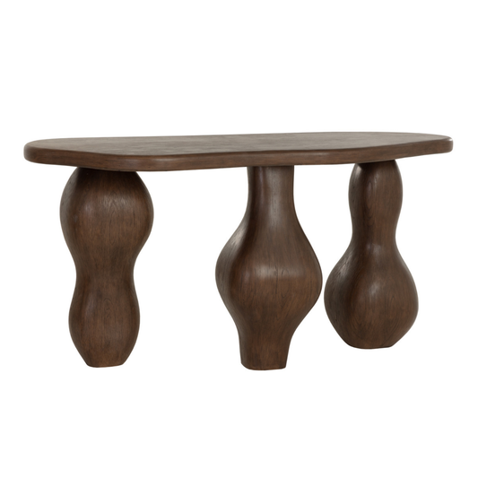 Ines Console Table - Dark Brown