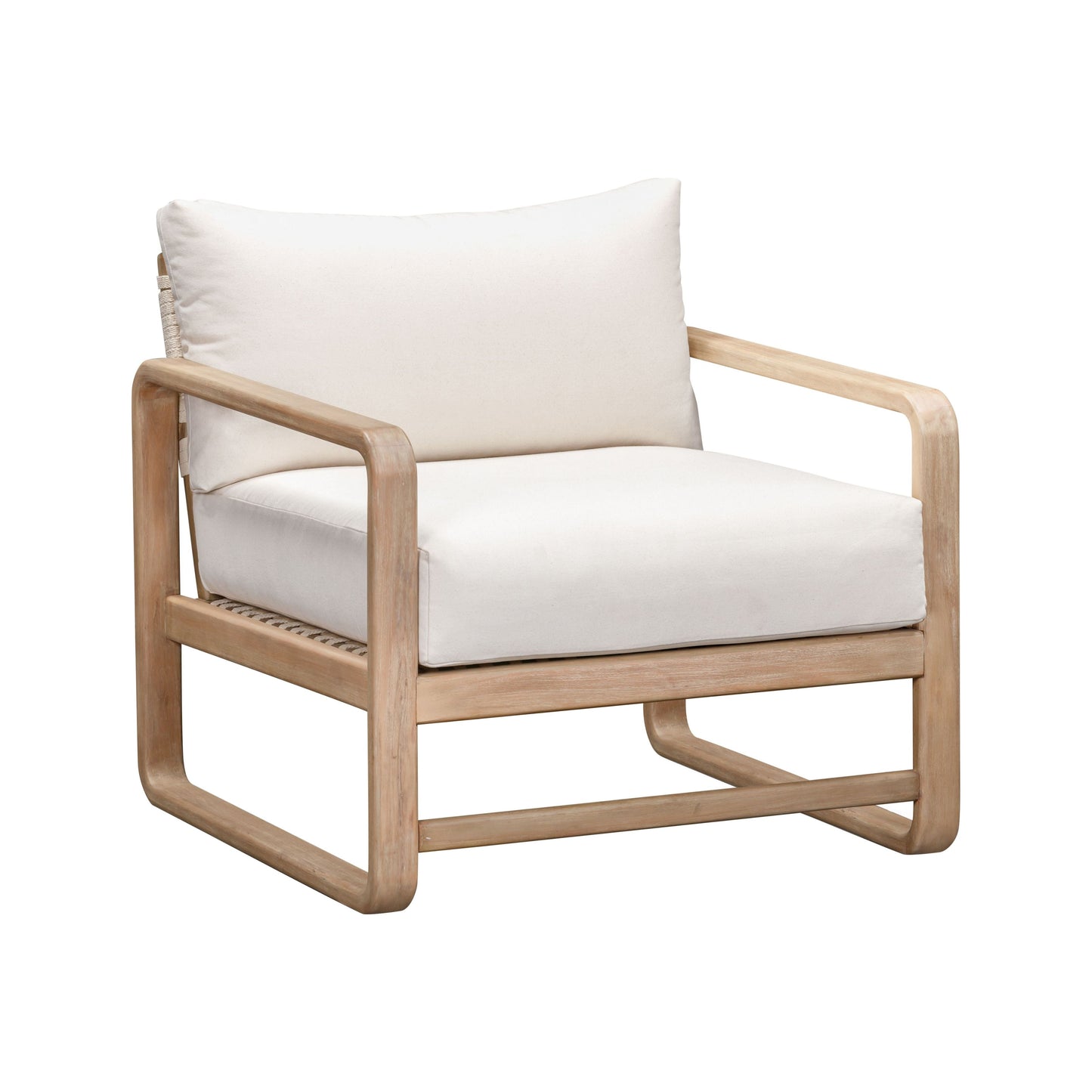 Palata Cream Fabric Outdoor Accent Chair