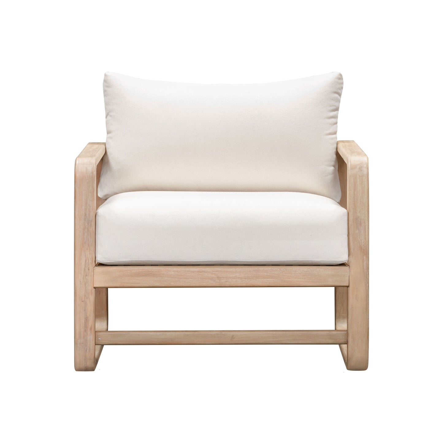 Palata Cream Fabric Outdoor Accent Chair