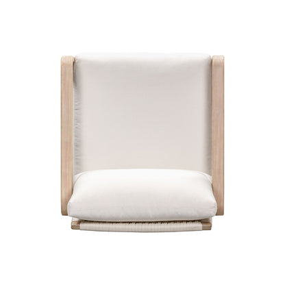 Palata Cream Fabric Outdoor Accent Chair