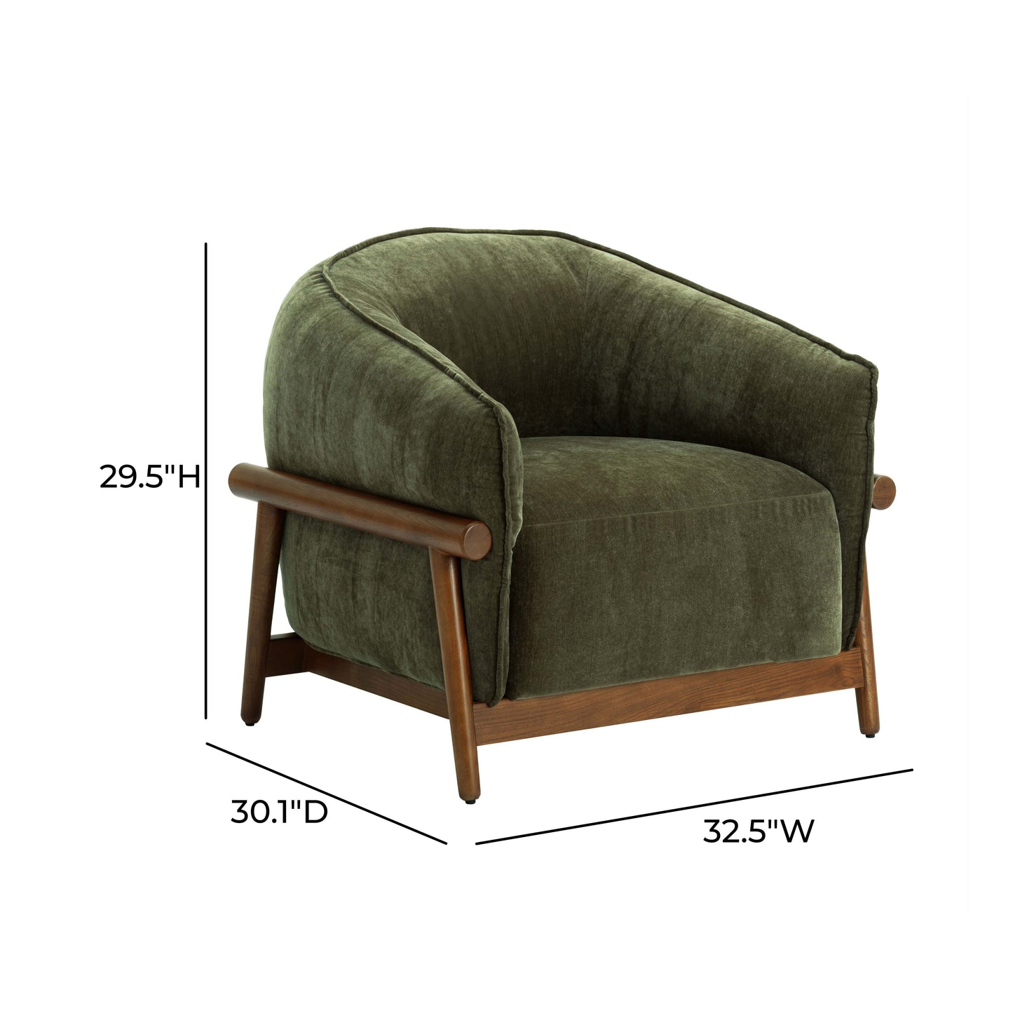 Piedmont Chenille Accent Chair (1+ Color Options)