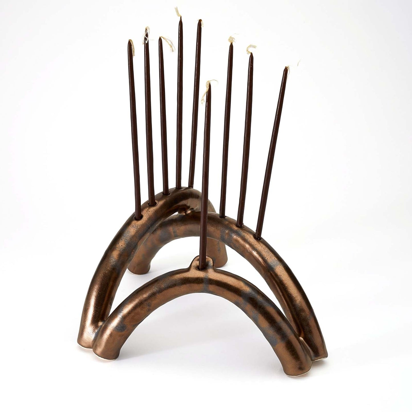 Shayna Menorah Bronze