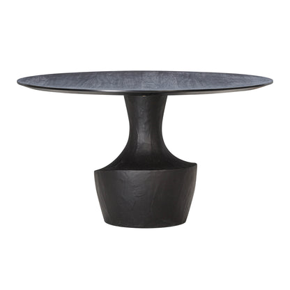 Gevra 54" Black Faux Plaster Dining Table