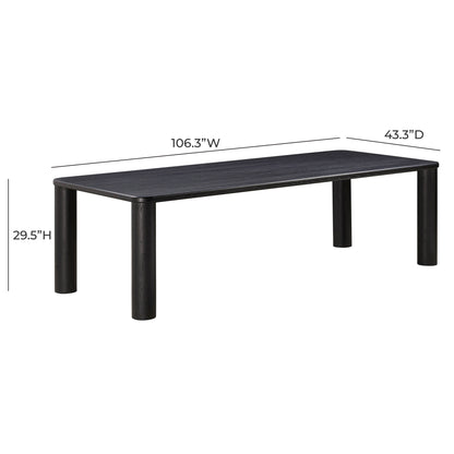 Akola 106" Oak Rectangular Dining Table (2+ Color Options)