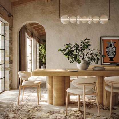 Bambi 90" Ash Rectangular Dining Table (2+ Color Options)