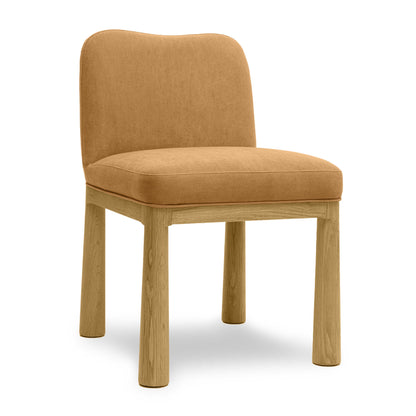 Tiara Velvet and Oak Dining Chair (1+ Color Options)