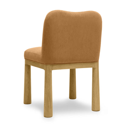 Tiara Velvet and Oak Dining Chair (1+ Color Options)