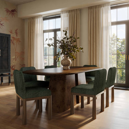 Tiara Basketweave Fabric Dining Chair (1+ Color Options)