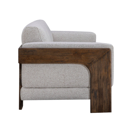 Elyn 91" Cream Boucle Sofa