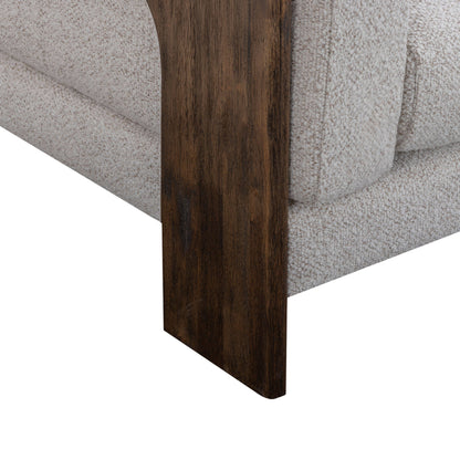 Elyn 91" Cream Boucle Sofa