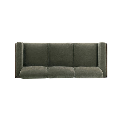Elyn 91" Olive Green Chenille Sofa