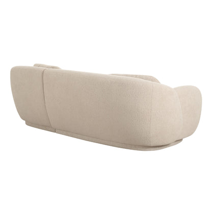 Misty 2-Piece Cream Boucle L-Shaped Sectional