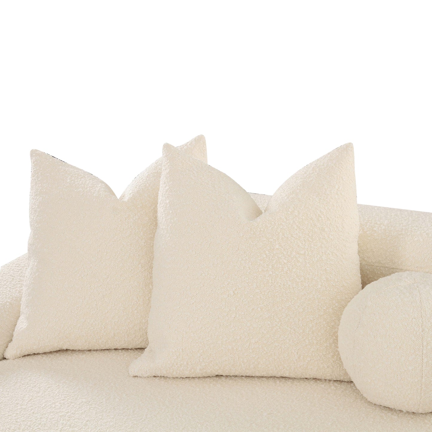 Lulu 141" Cream Boucle Sofa