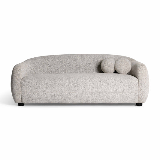 Judy 80" Black and White Woven Performance Fabric Sofa