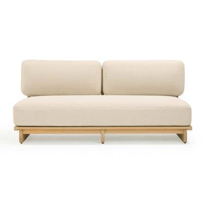 Reavan 67" Cream Fabric Outdoor Lounge Sofa