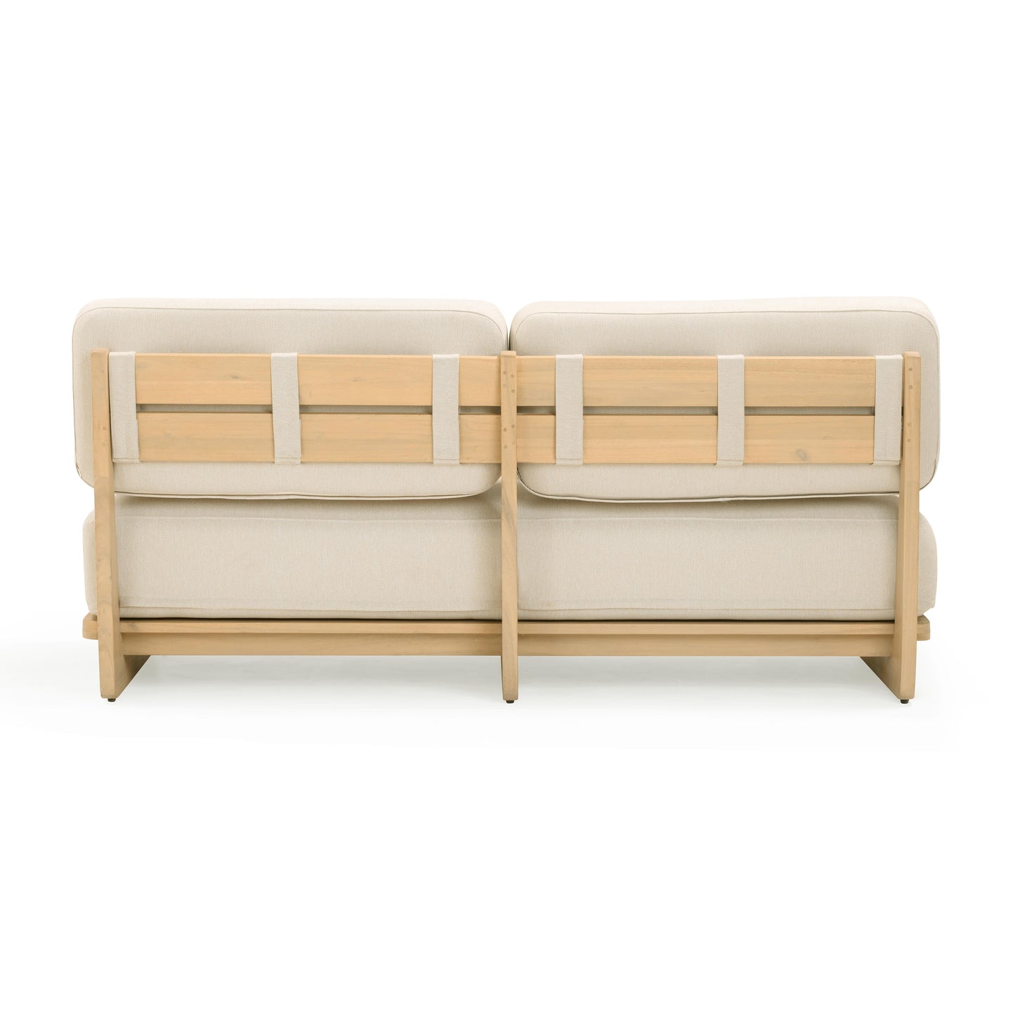 Reavan 67" Cream Fabric Outdoor Lounge Sofa