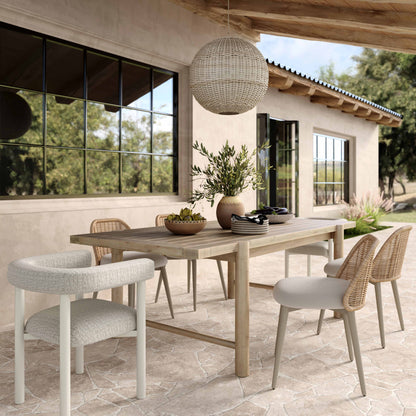 Alexa Natural Performance Fabric Outdoor Counter Stool