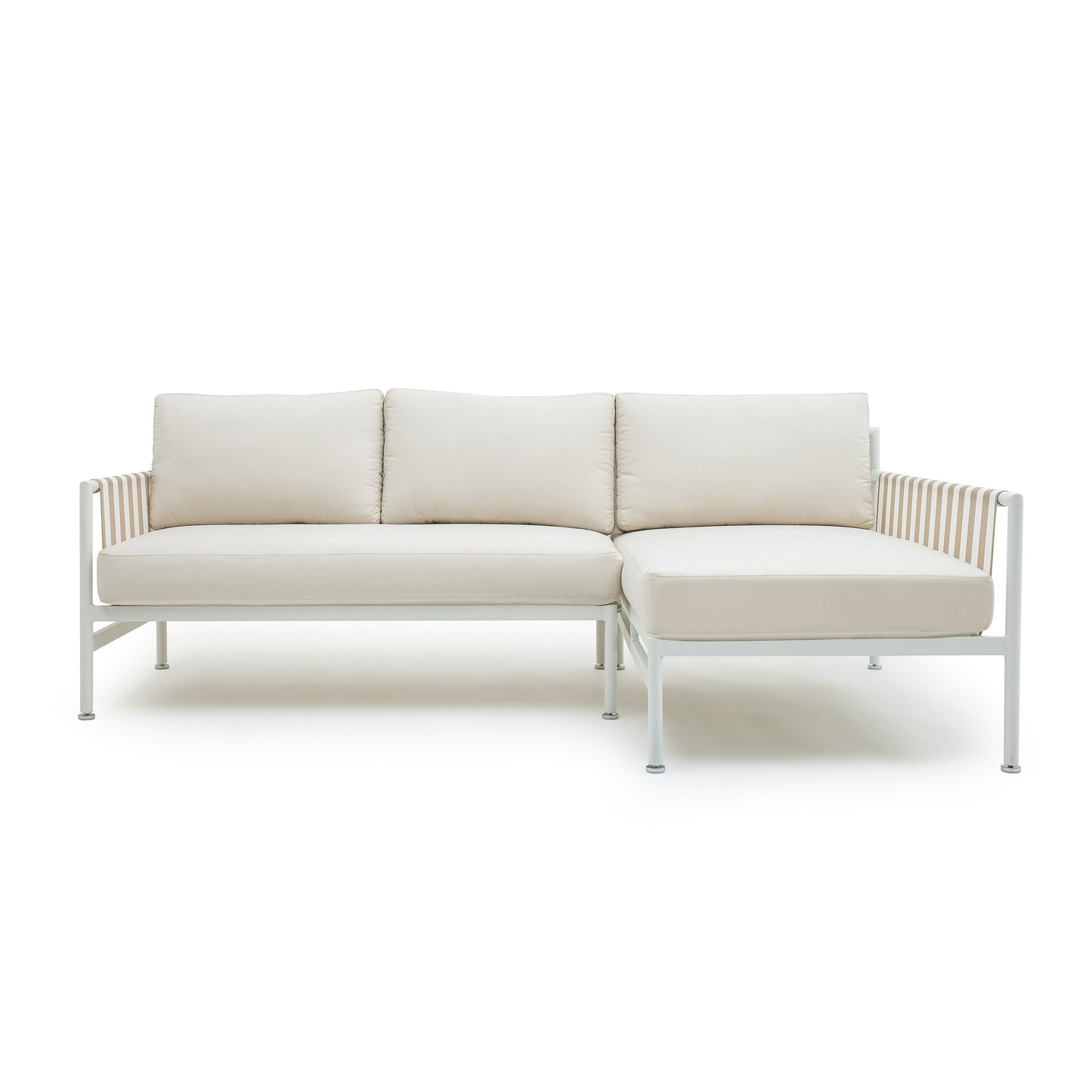 Dunes 2-Piece Cream Outdoor L-Shaped Sectional