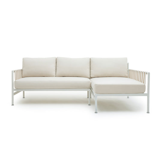 Dunes 2-Piece Cream Outdoor L-Shaped Sectional