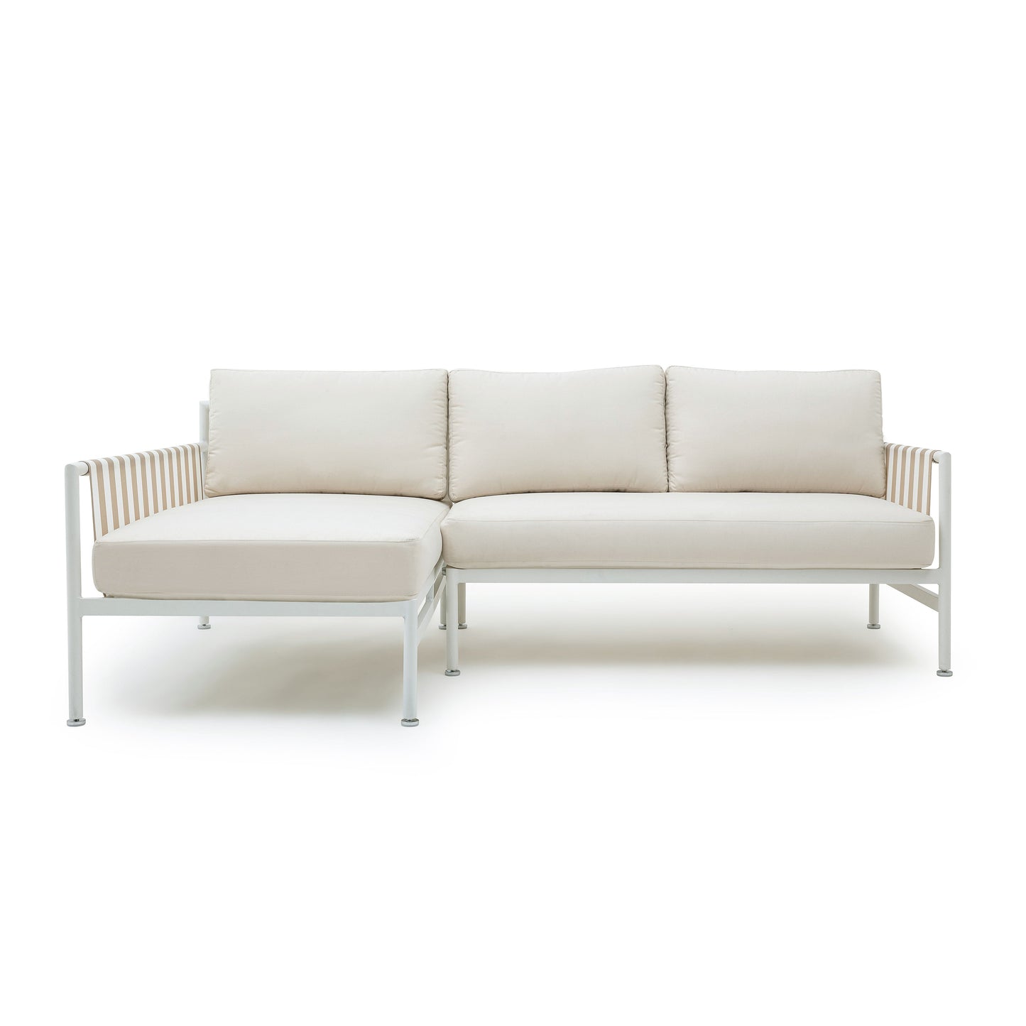 Dunes 2-Piece Cream Outdoor L-Shaped Sectional