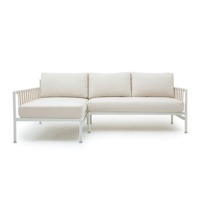 Dunes 2-Piece Cream Outdoor L-Shaped Sectional