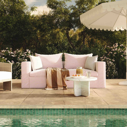 Salty 84.5" Striped Indoor/Outdoor Sofa (+2 Color Options)