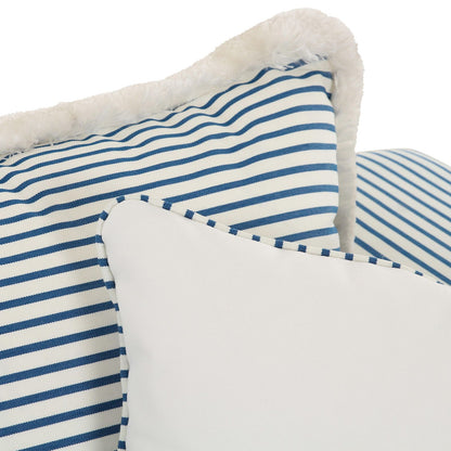 Salty 84.5" Striped Indoor/Outdoor Sofa (+2 Color Options)