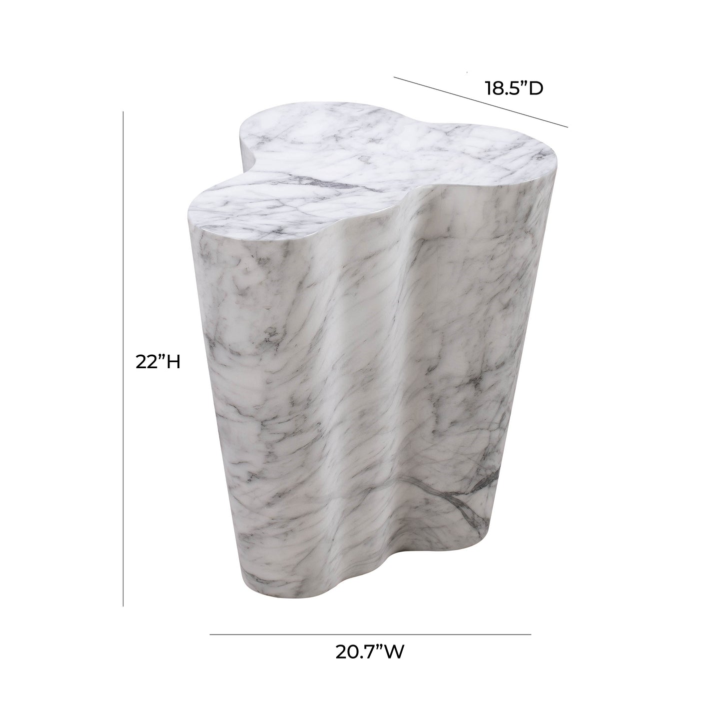 Slab 23" Concrete Side Table (2+ Color Option)