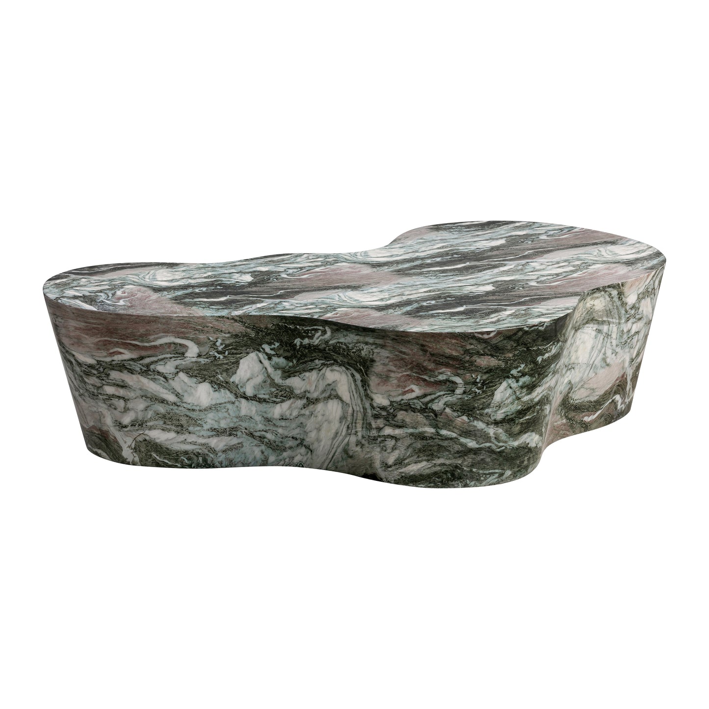 Slab Concrete Coffee Table Blush Grey Marble