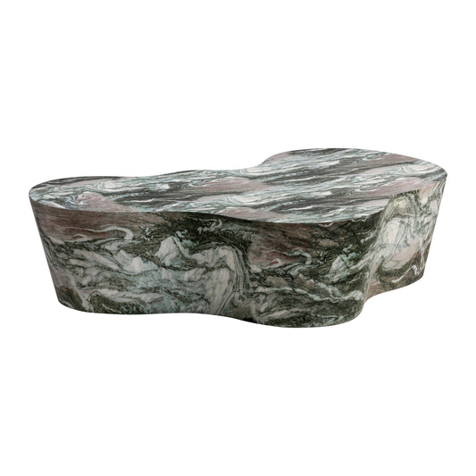 Slab Concrete Coffee Table Blush Grey Marble