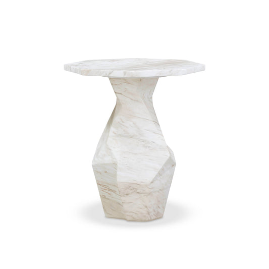Esme Faux Marble Indoor / Outdoor Side Table