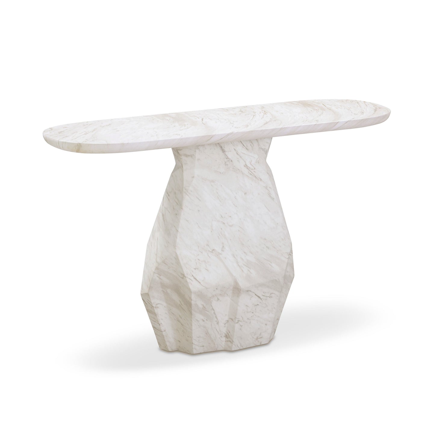 Esme 54" Faux Marble Console Table