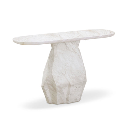 Esme 54" Faux Marble Console Table