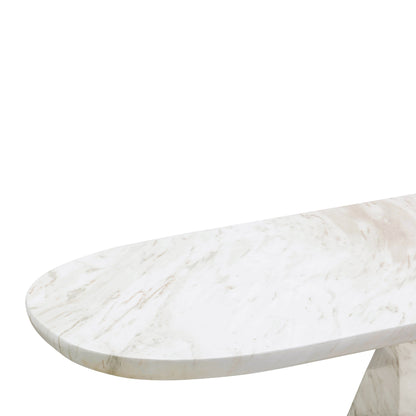 Esme 54" Faux Marble Console Table