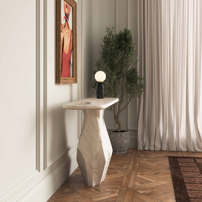 Esme 54" Faux Marble Console Table