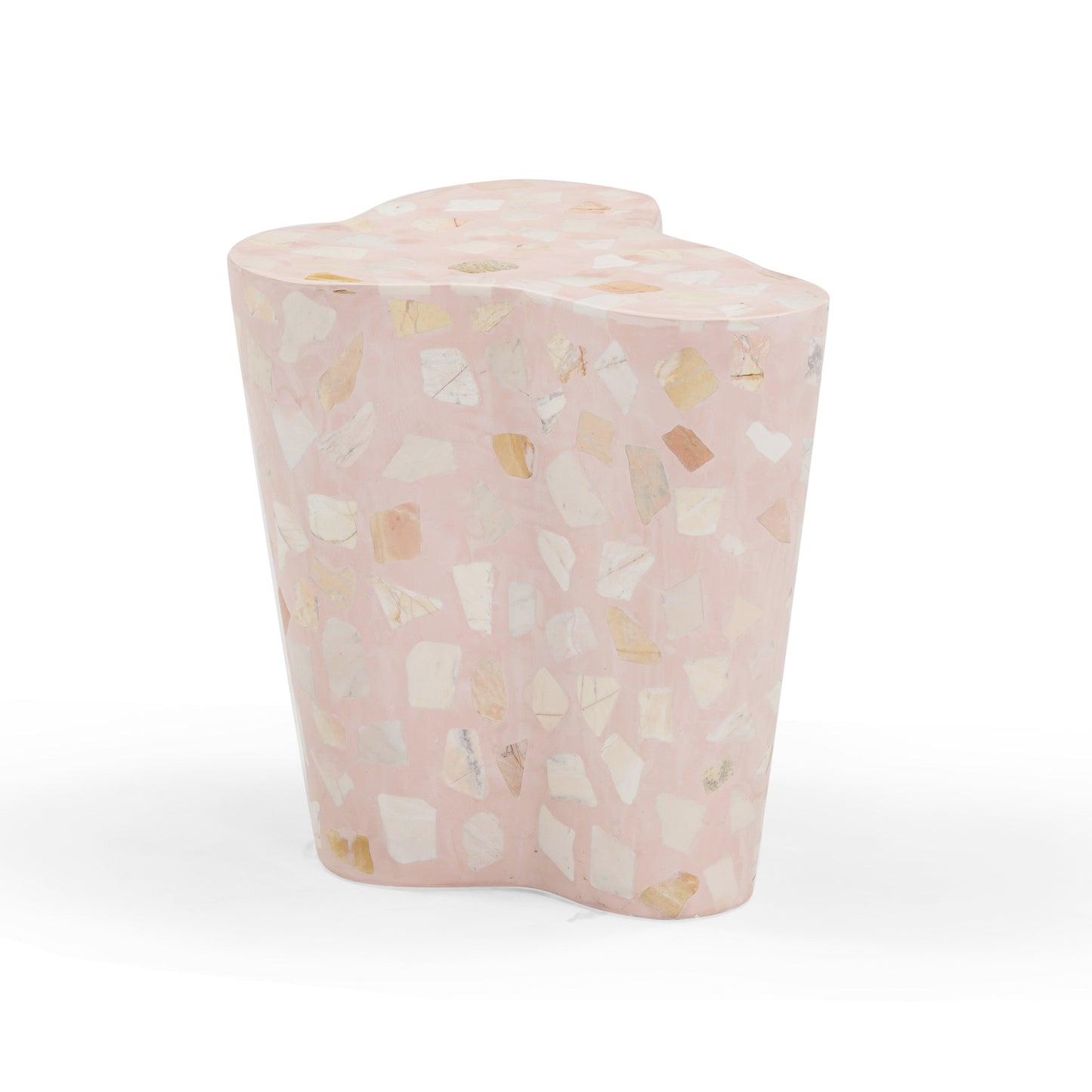 Slab Faux Terrazzo Side Table (1+ Color Options)