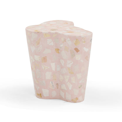 Slab Faux Terrazzo Side Table (1+ Color Options)