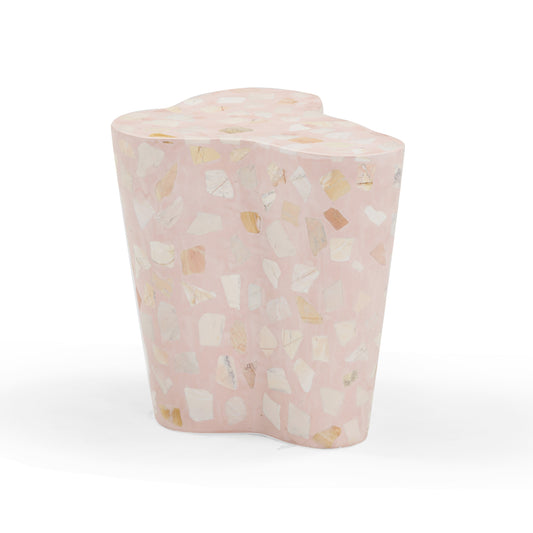 Slab Faux Terrazzo Indoor/Outdoor Side Table