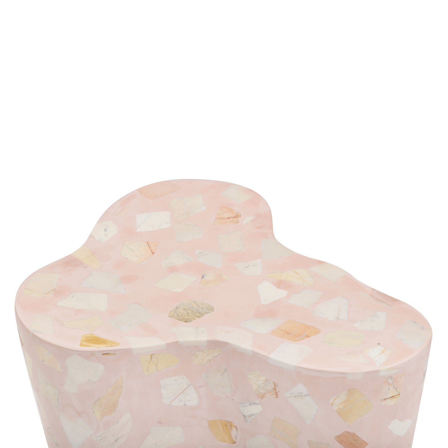 Slab Faux Terrazzo Side Table (1+ Color Options)