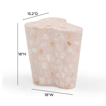 Slab Faux Terrazzo Side Table (1+ Color Options)