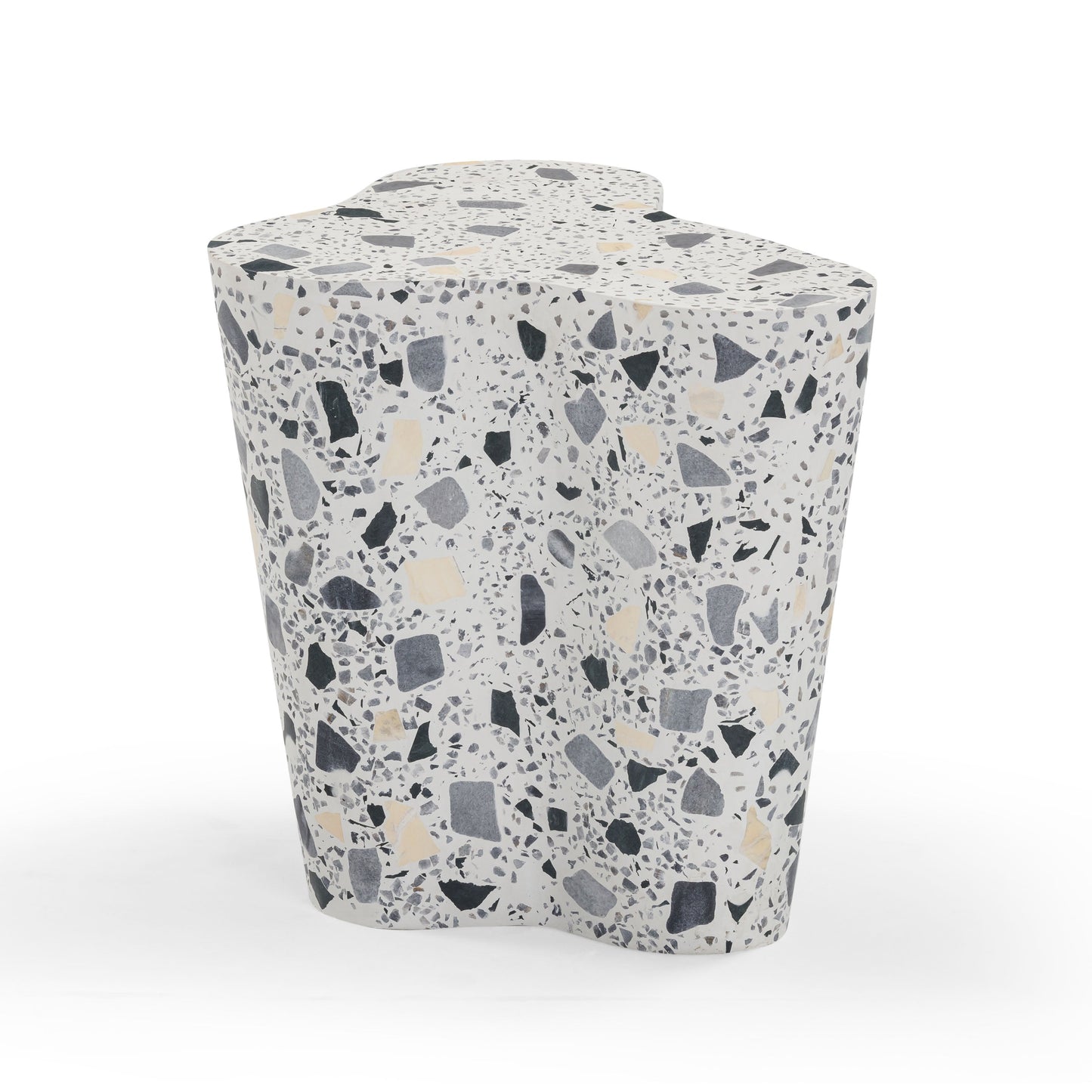 Slab Faux Terrazzo Side Table (1+ Color Options)