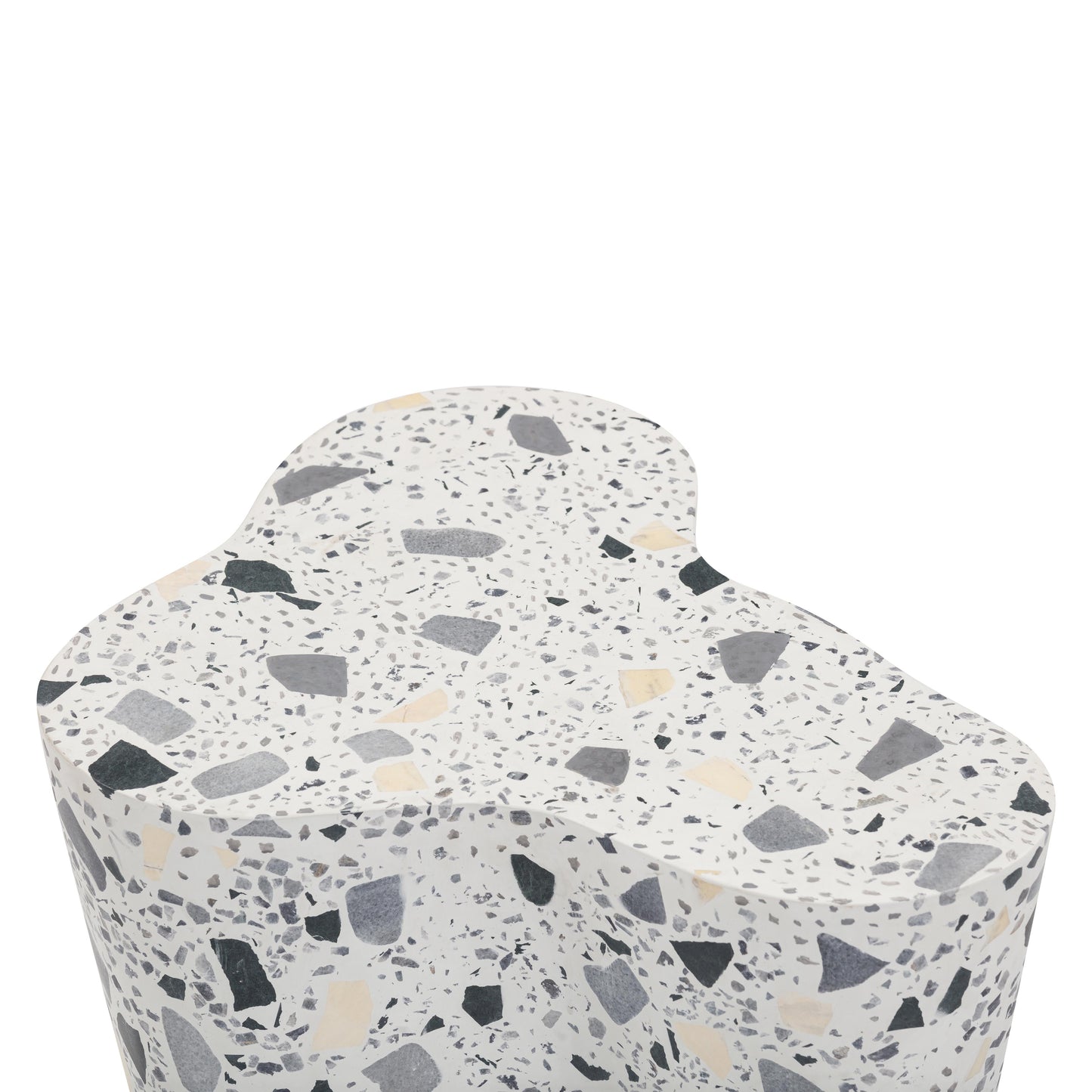 Slab Faux Terrazzo Side Table (1+ Color Options)