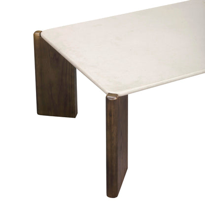 Restis 52" Cream Quartz Coffee Table