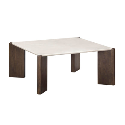 Restis 33.5" Cream Quartz Coffee Table