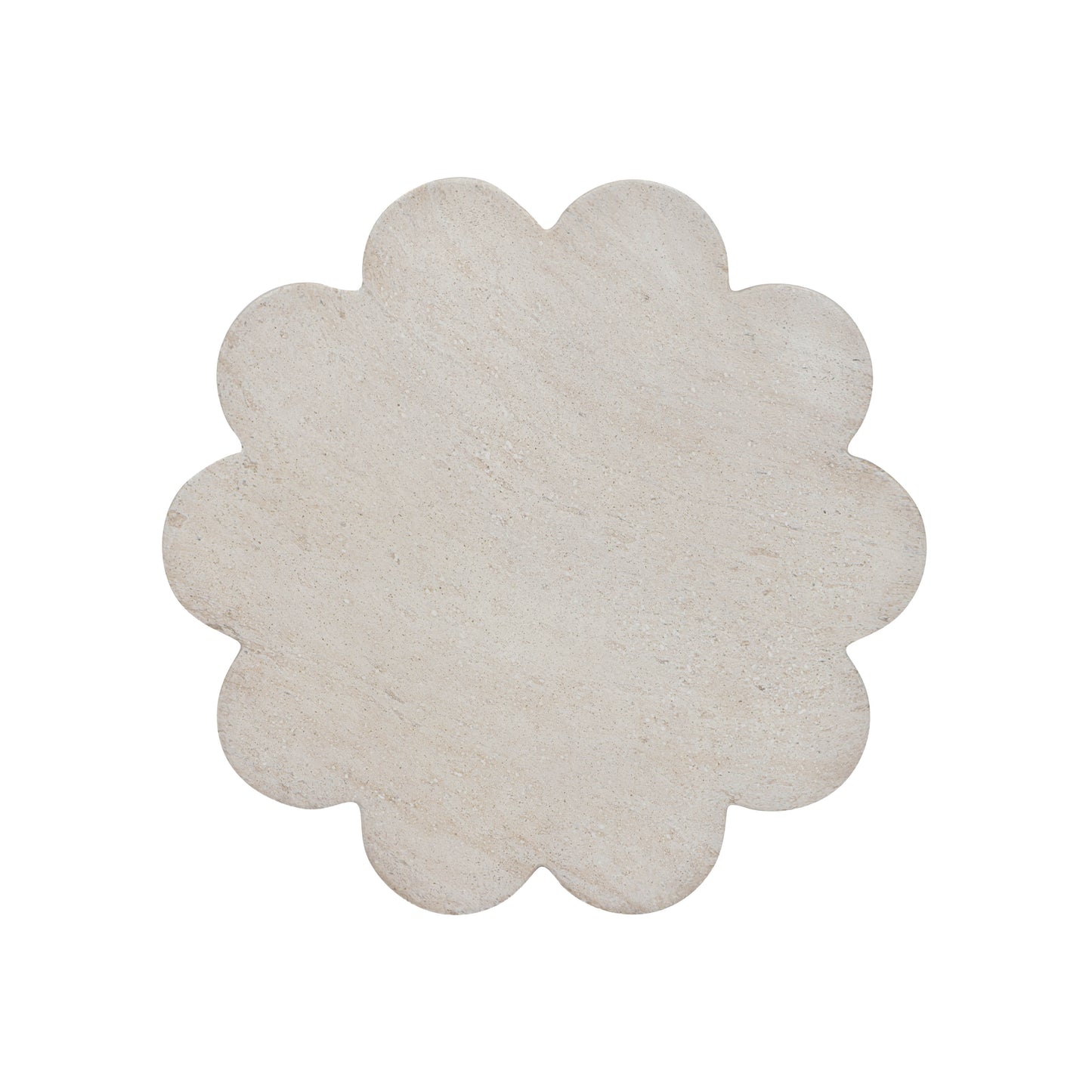 Blossom Faux Travertine Side Table