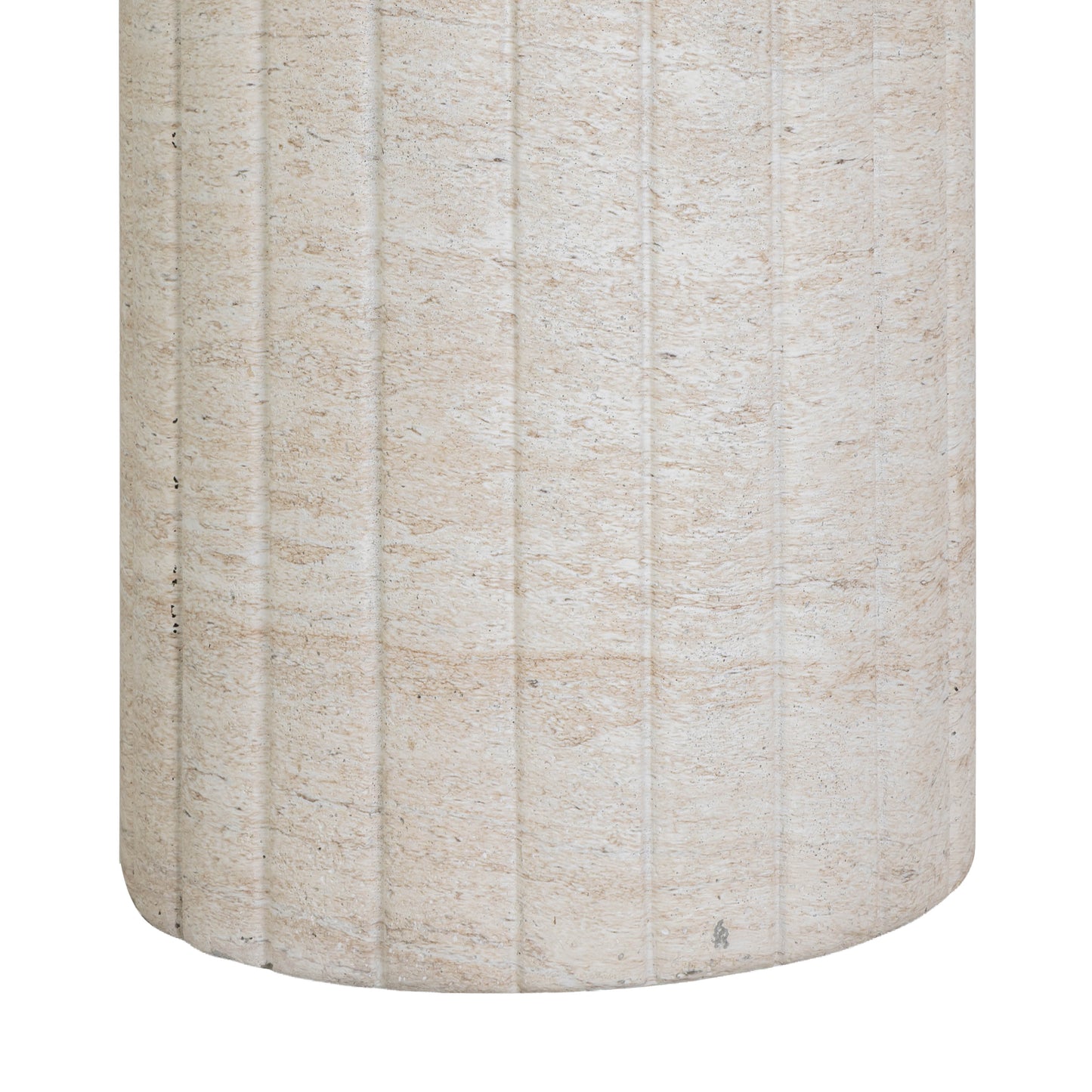 Blossom Faux Travertine Side Table
