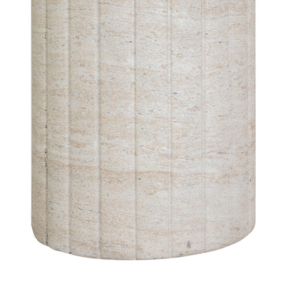 Blossom Faux Travertine Side Table