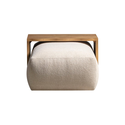 Spencer 54" Performance Basketweave Ottoman with Bridge Table