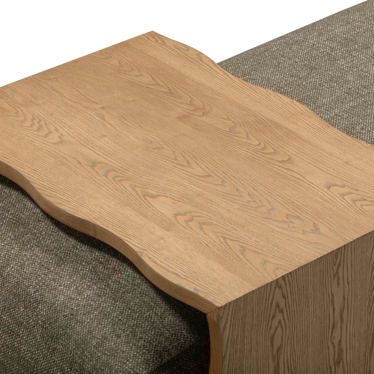 Spencer 54" Performance Basketweave Ottoman with Bridge Table